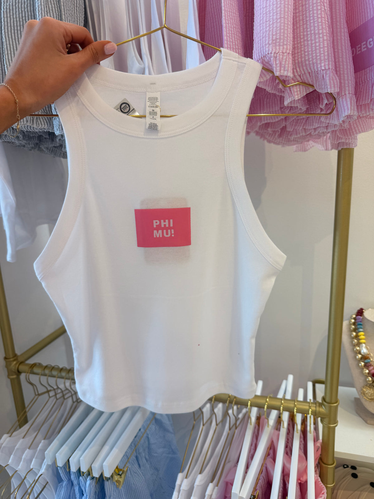 Phi Mu! Tank top