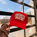 Favorite Parent Trucker Hat - Red