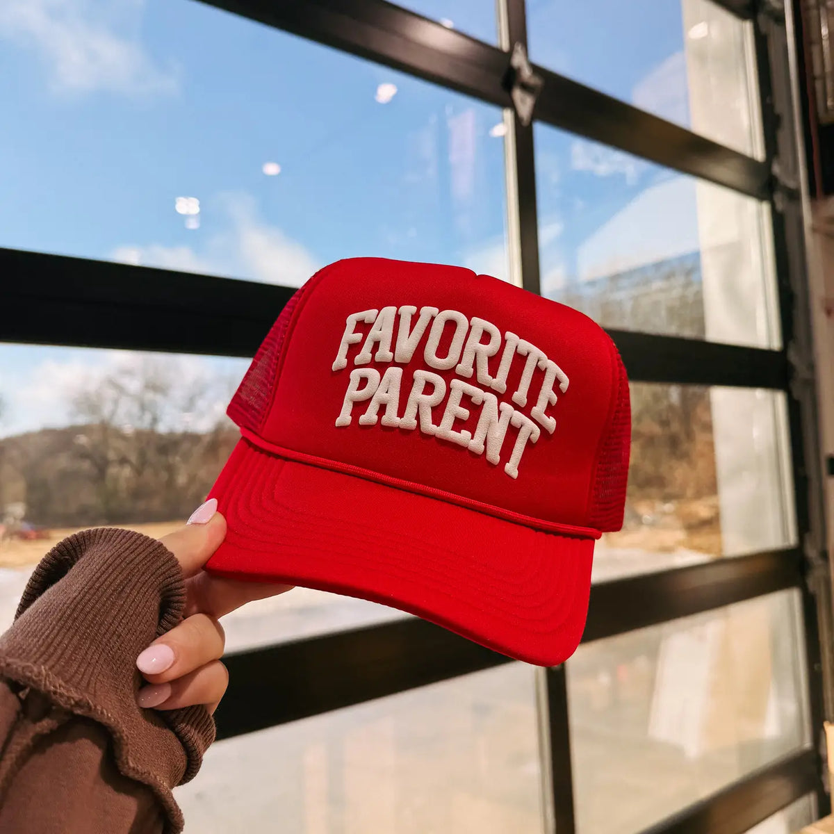 Favorite Parent Trucker Hat - Red