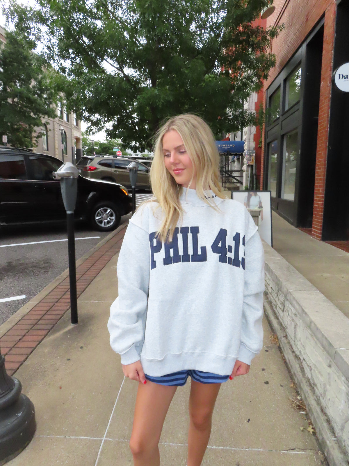 Philippians 4:13 Mockneck Sweatshirt