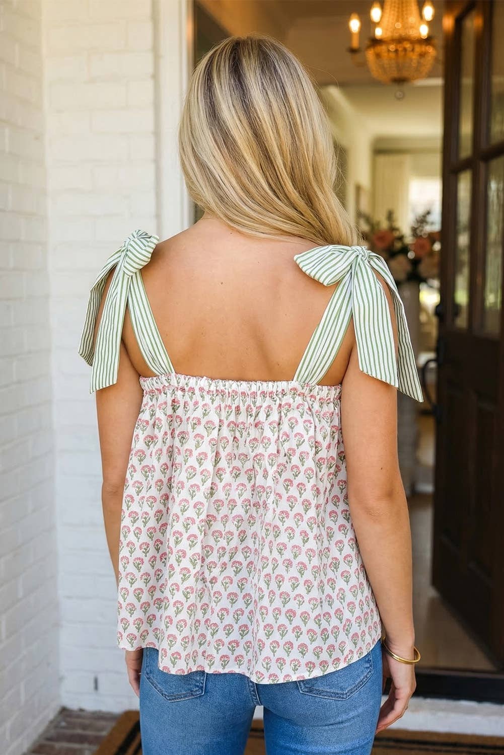 Floral Babydoll Tank Top
