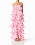 Polka Dot Print Multi-Layer Cake Fashion Cami Dress
