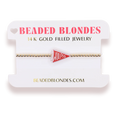 Woo Pig Flag Bracelet on Gold