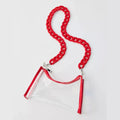 Clear Red Purse