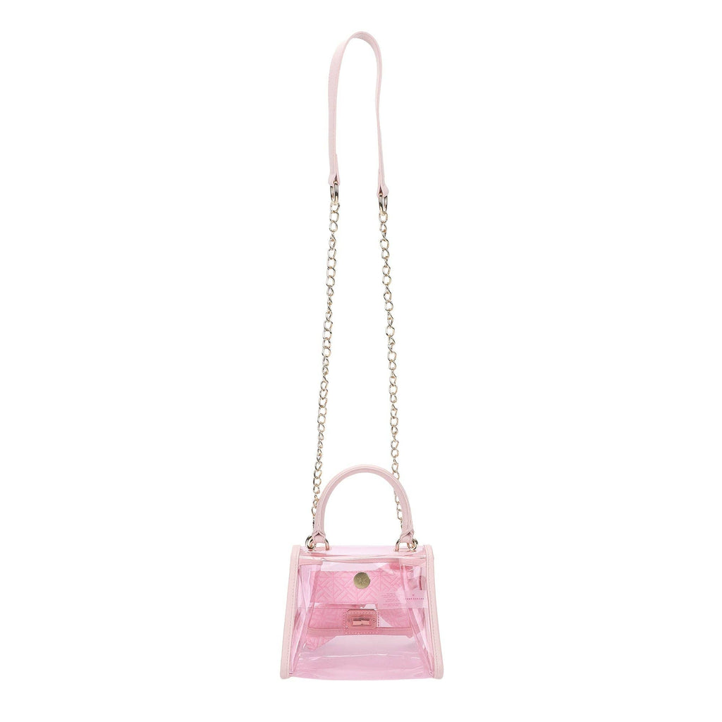 The Perfect Bow Clear Vinyl Bag (pink)