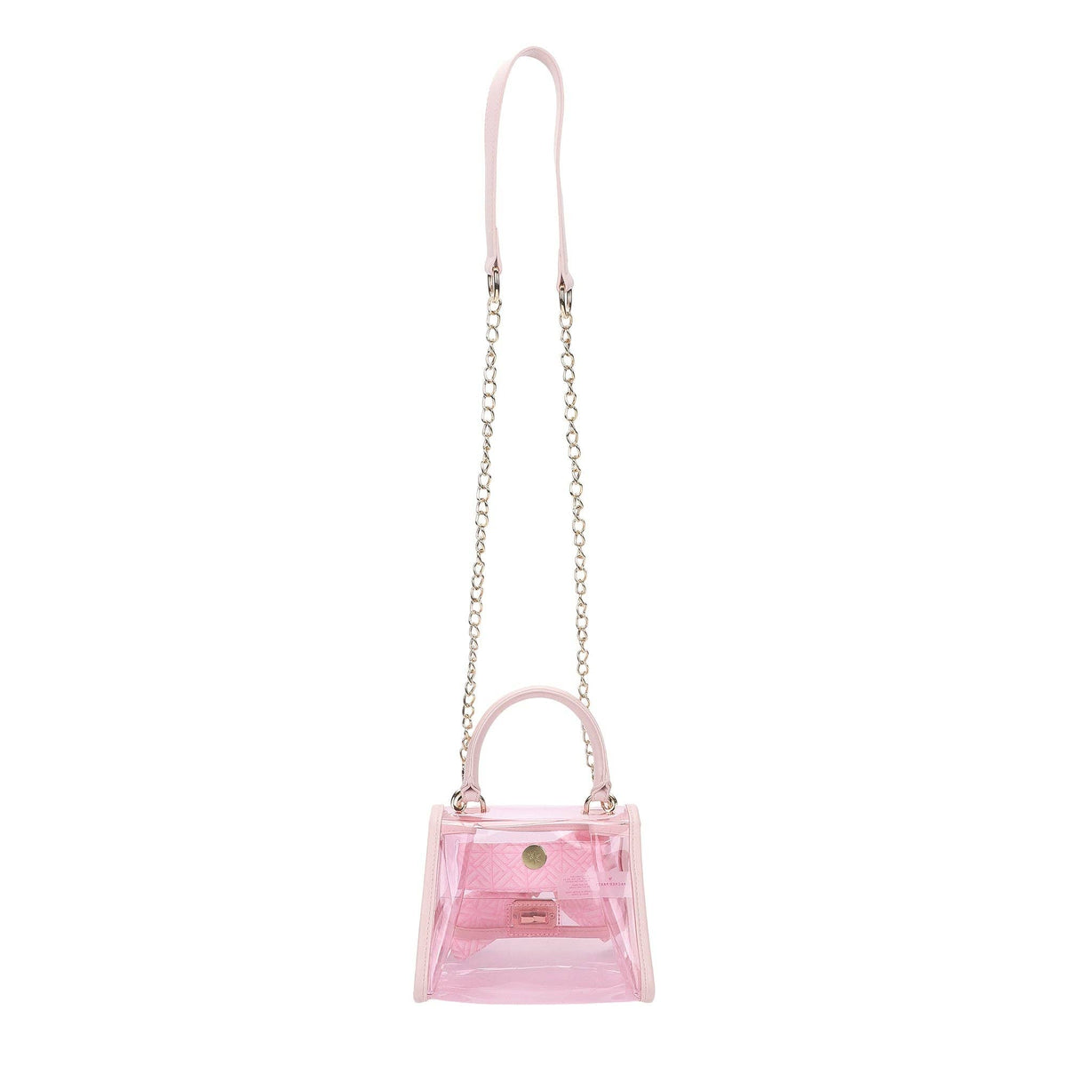 The Perfect Bow Clear Vinyl Bag (pink)