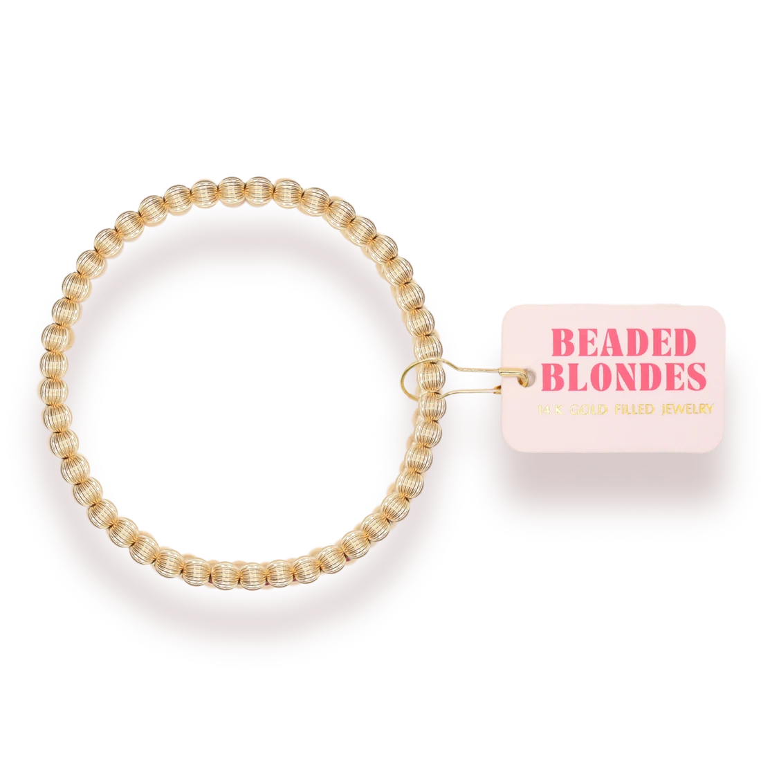 Serenity 4m Fluted Bracelet - Beaded Blondes