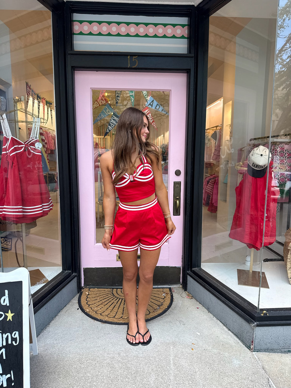 Halter Bow Top and Shorts Set