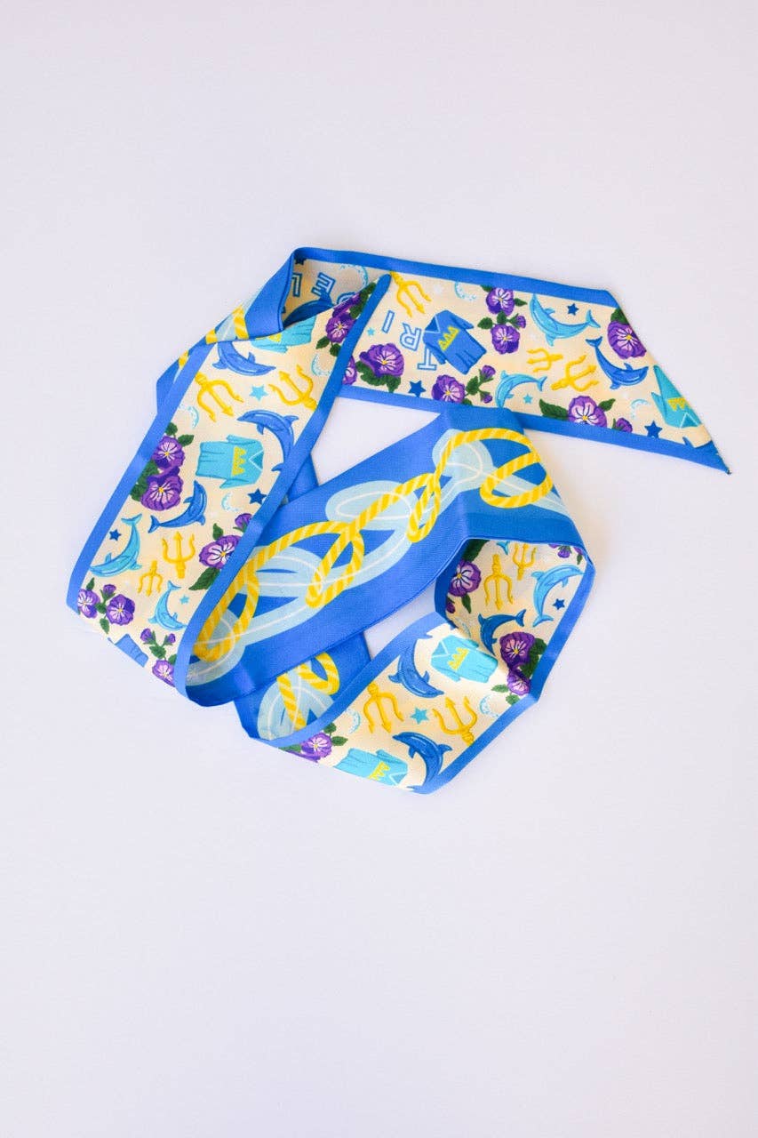 Tri Delta Skinny Scarf