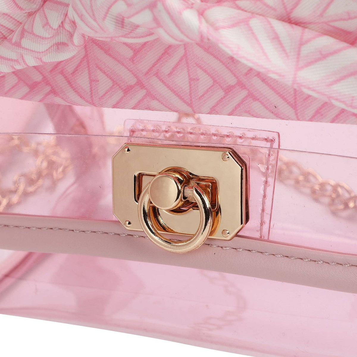The Perfect Bow Clear Vinyl Bag (pink)