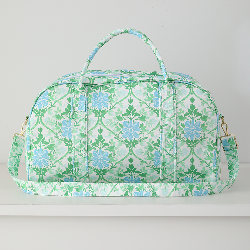 Floral Weekender Duffel Bag Heirloom Garden