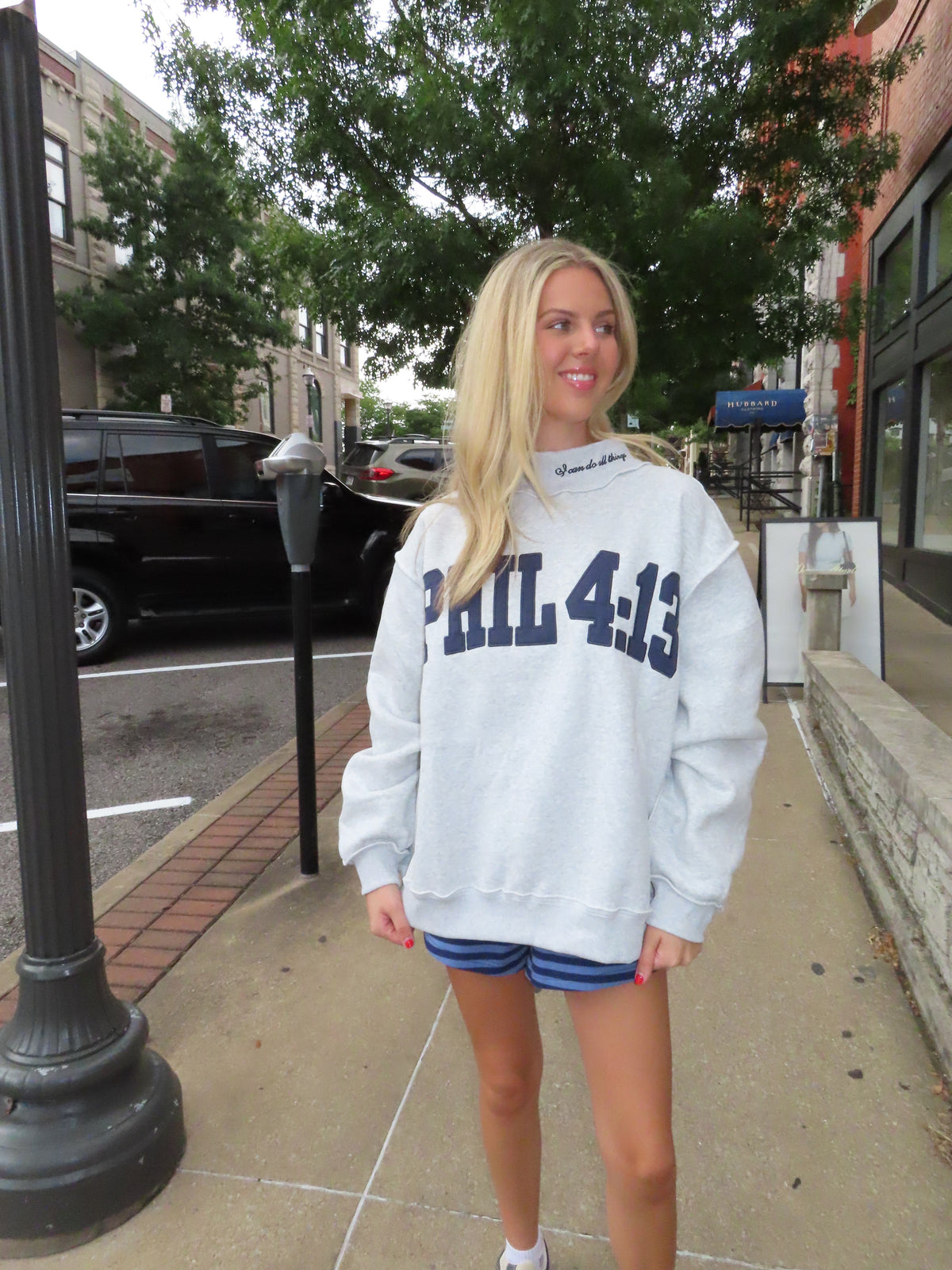 Philippians 4:13 Mockneck Sweatshirt