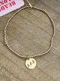 Tri Delta Beaded Bracelet - Beaded Blondes