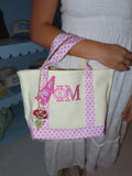 Phi Mu Polkadot Tote