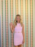 Bubblegum Pink Ring Mini Dress