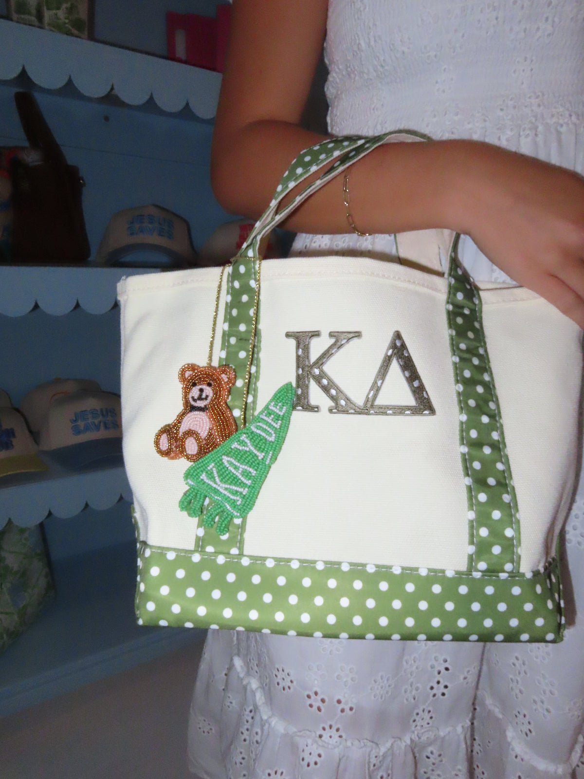 Kappa Delta Polkadot Tote Bag