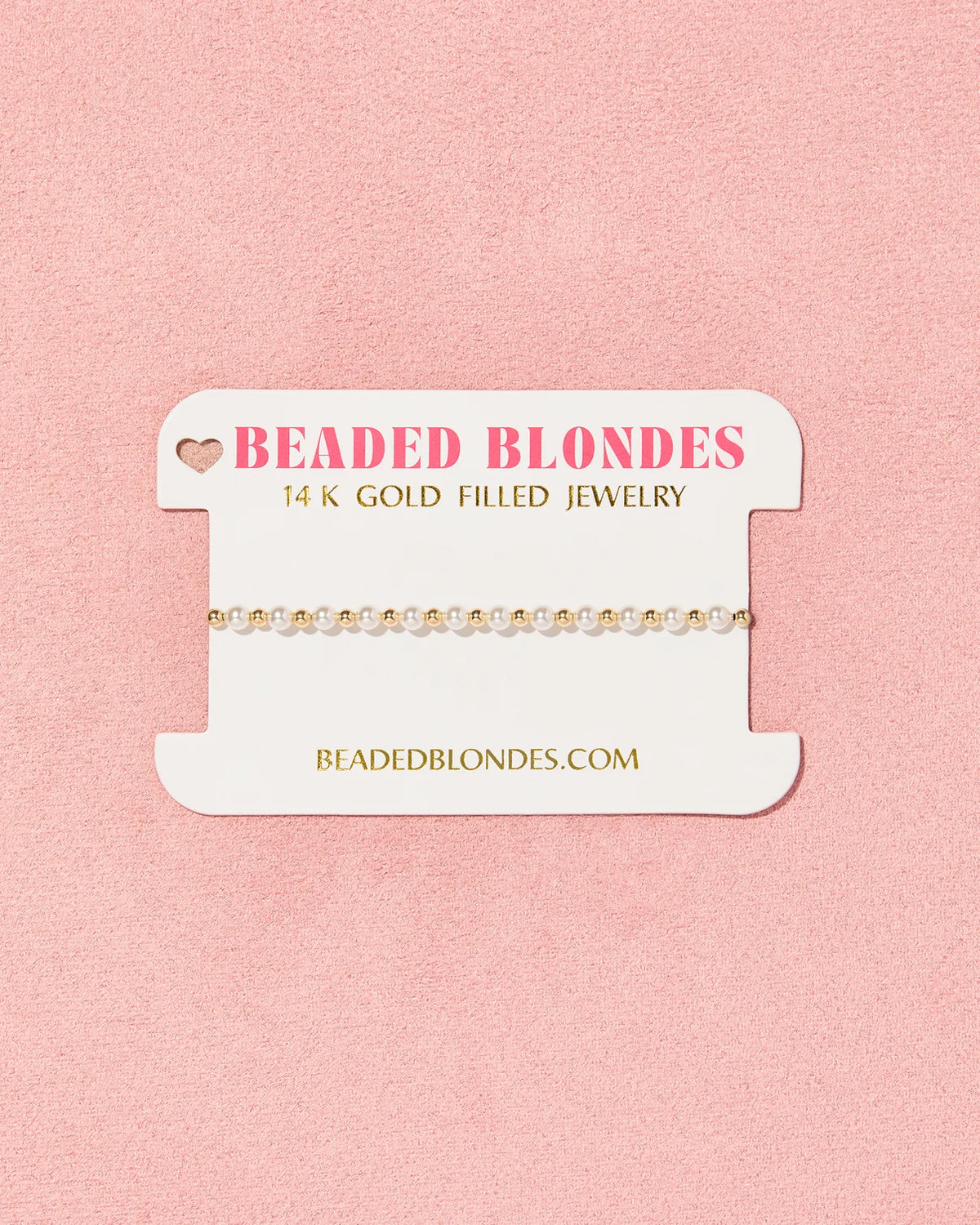 Luci Pearl Bracelet in Gold - Beaded Blondes