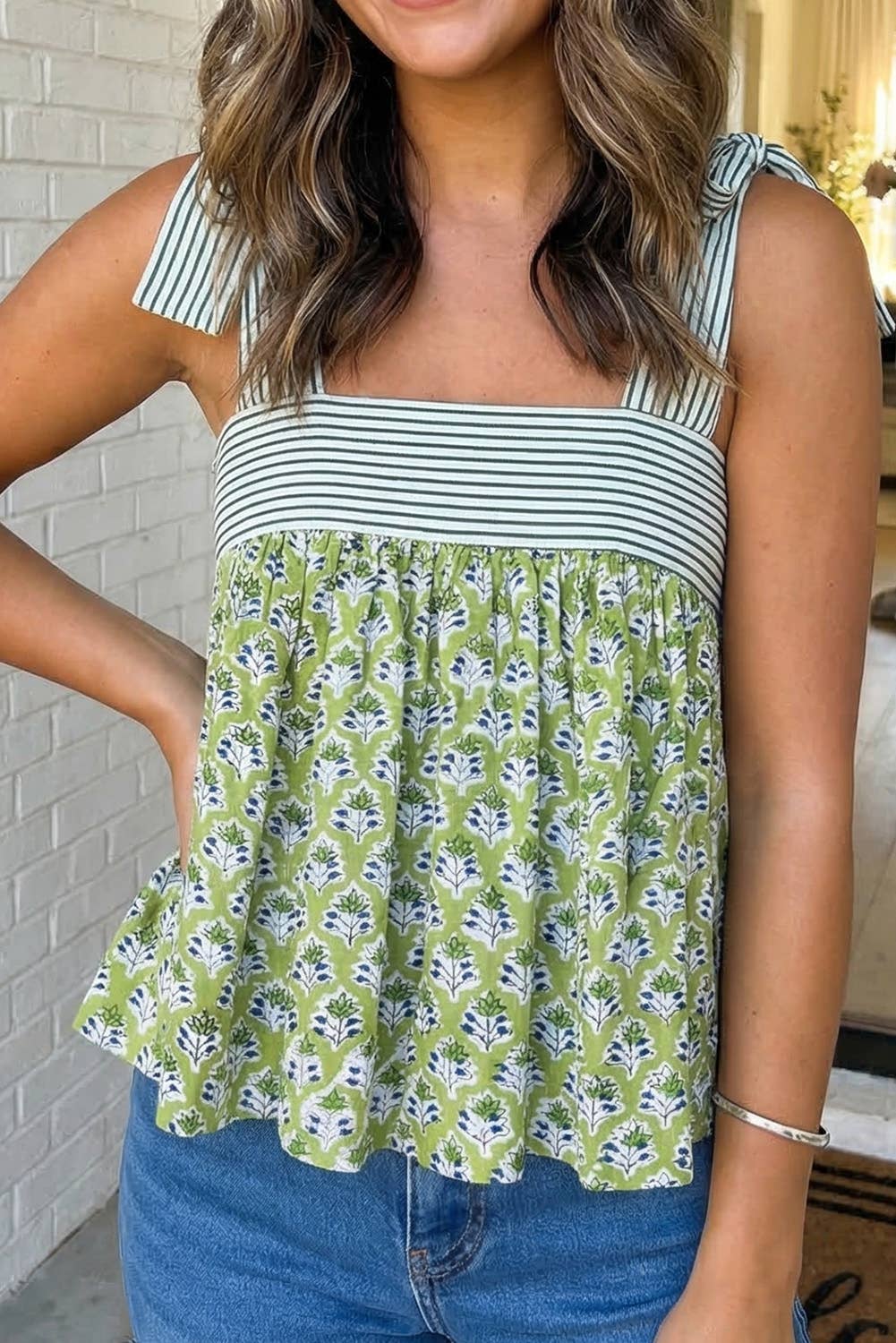 Floral Babydoll Tank Top