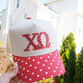 Chi O polkadot hat