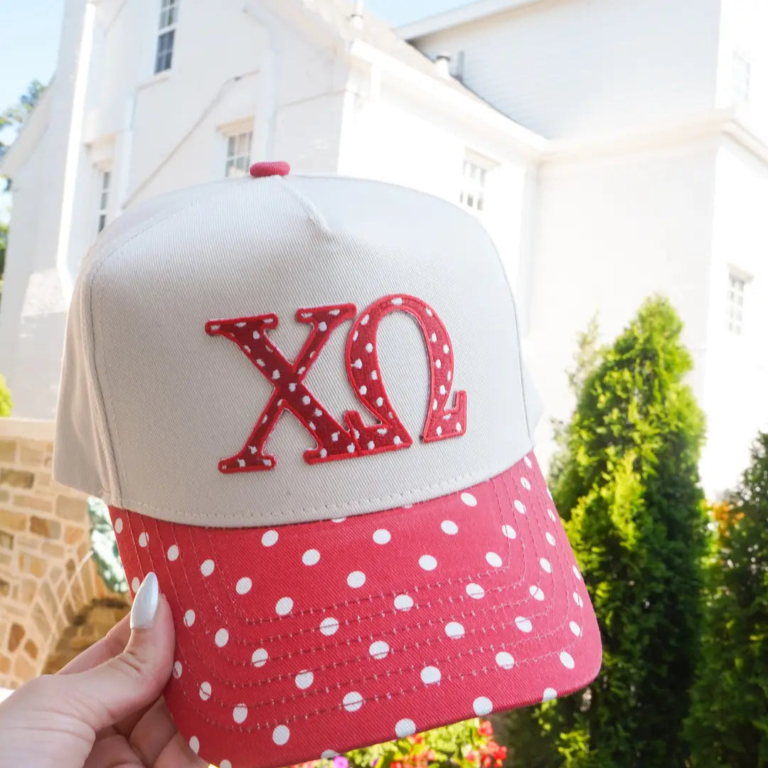 Chi O polkadot hat