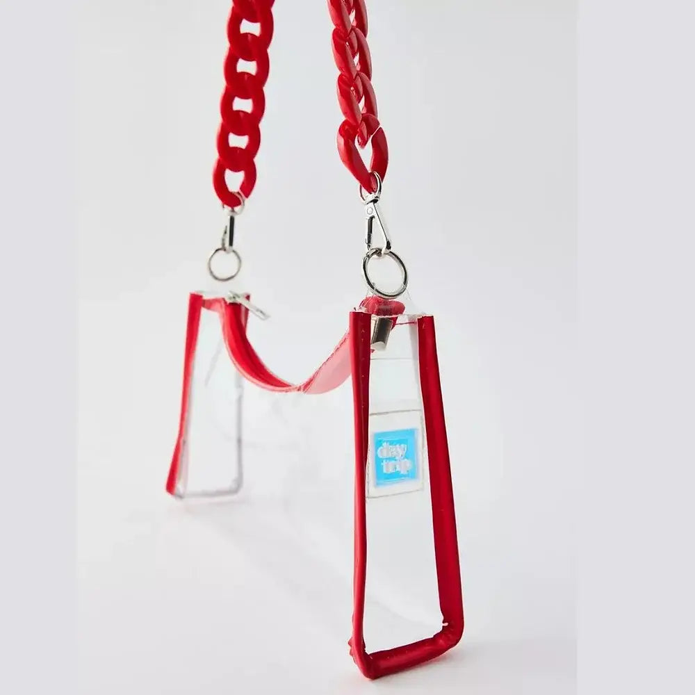 Clear Red Purse