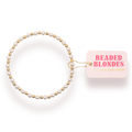 Luci Pearl Bracelet in Gold - Beaded Blondes