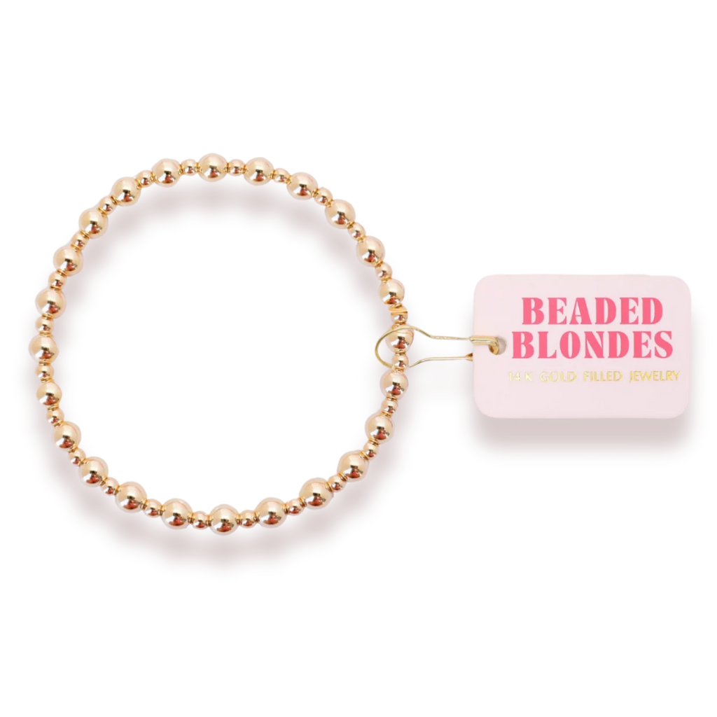 Katy Bracelet in Gold - Beaded Blondes